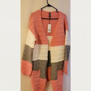 Women's Colorblock Sweater Cardigan